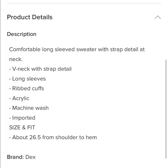 NWT Dex Sweater - Picture 3 of 3